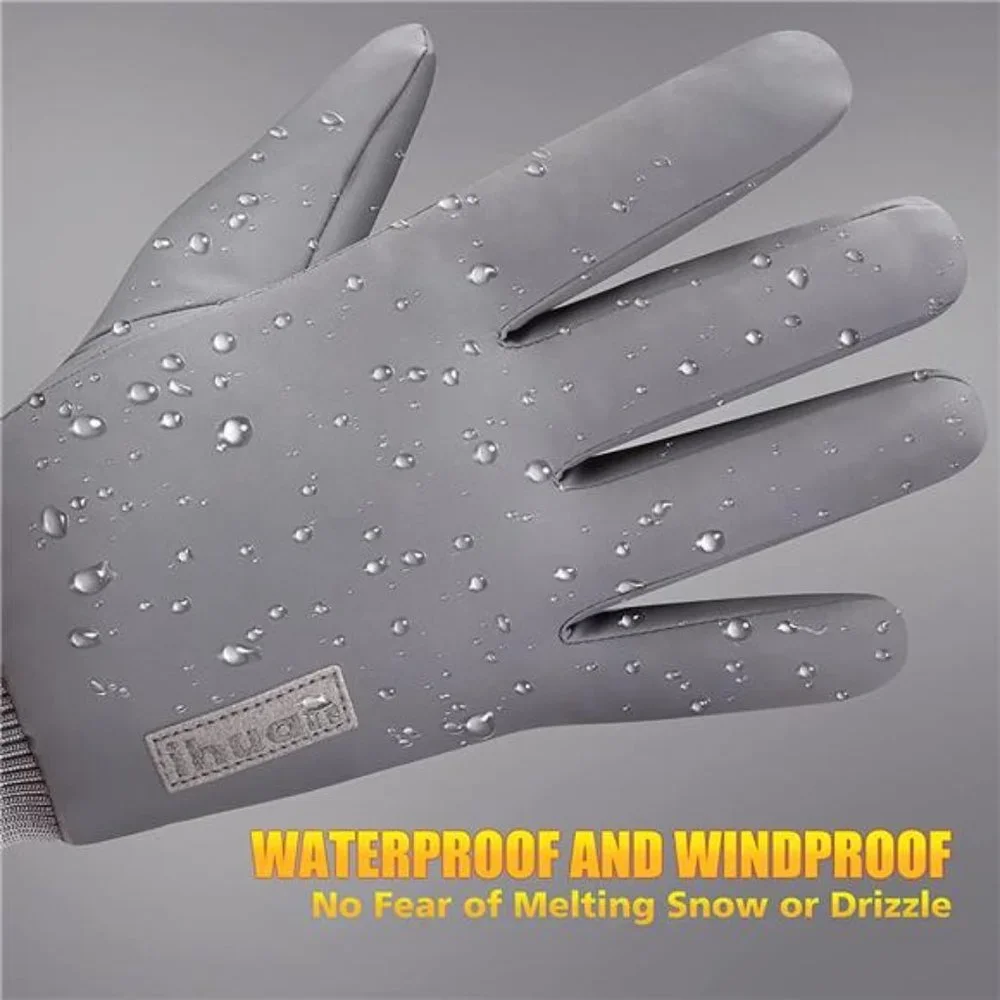 Unisex Winter Gloves Waterproof Snow Warm Gloves Touchscreen Finger